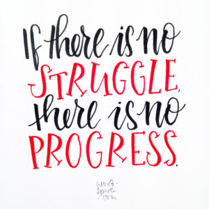If there is no struggle