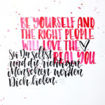Sei Du selbst…