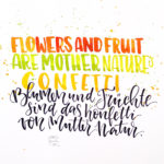 Blumen und Früchte…
