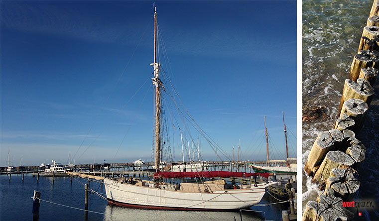 Segelschiffe im Hafen Hohe Düne