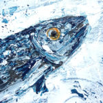 Detail Fisch in Acryl