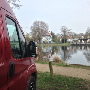 Blick vom Van über die Havel